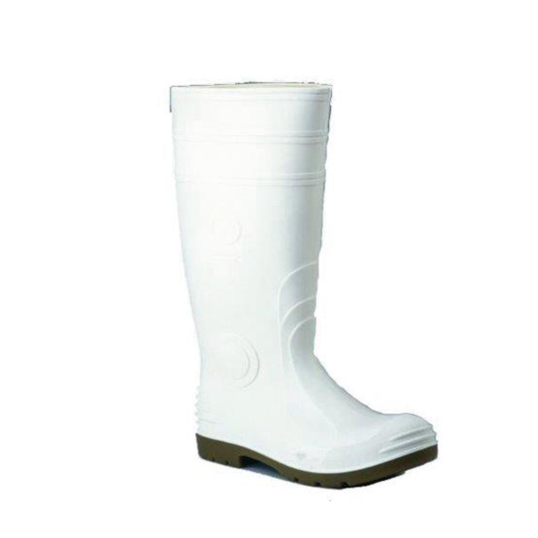 SILVERLITE LIGHTNING WHITE PU BOOT NON SAFETY All Sizes